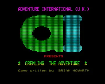 Gremlins - The Adventure (1983)(Adventure International)[GREMLIN] screen shot title